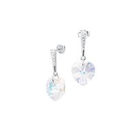 Aros Romance Plata 925 creado cristales de Swarovski® Aurora Boreal