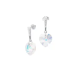 JOYAS MONTERO - Aros Romance Cristales Genuinos Aurora Boreal