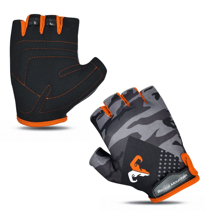 RADICAL MOUNTAIN - Guantes Radical Mountain Corto 1460 Camo/Naranjo L