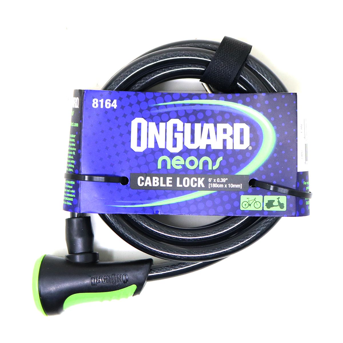 ONGUARD - Candado OnGuard Llave Espiral NS 180cmX10mm