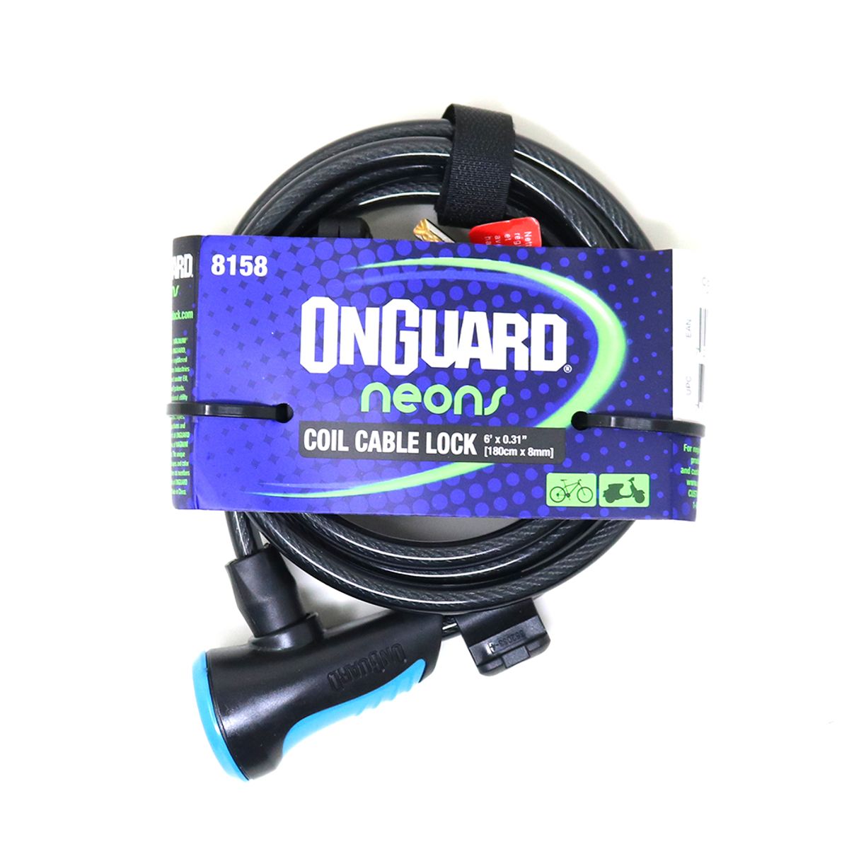 ONGUARD - Candado OnGuard Llave Espiral NS Coil 180cmX8mm