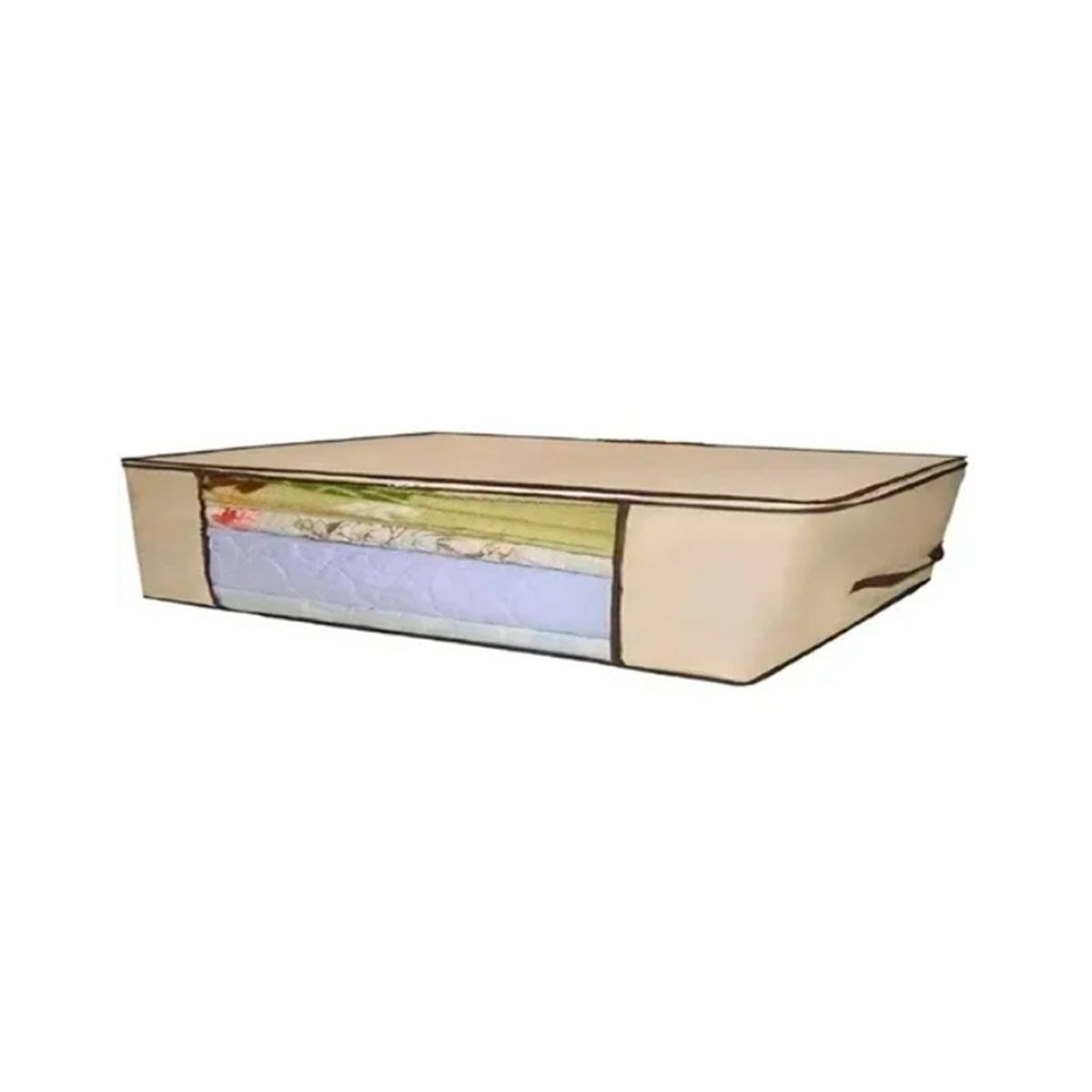 GENERICO - Caja Organizadora Guarda Mantas Ropa Con Cierre 80x45x15 Cm