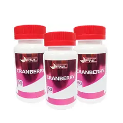 FNL - Cranberry 3 Frascos 180 Capsulas 3x60
