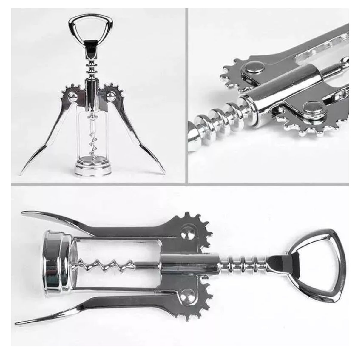 GENERICO - Destapador Sacacorchos Abridor De Botellas