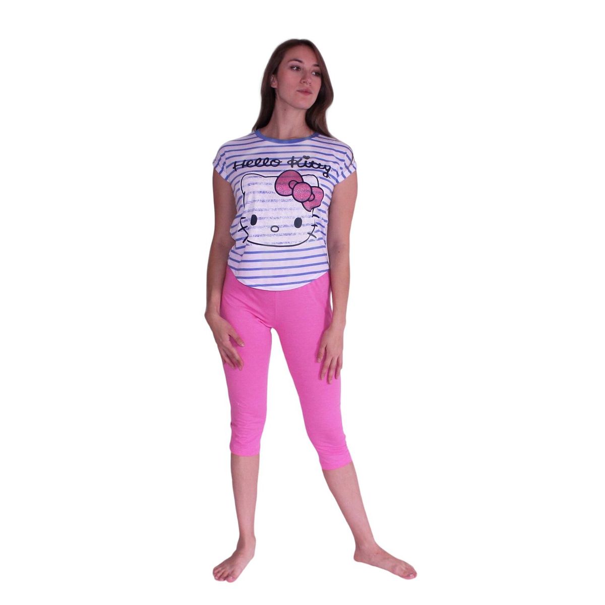HELLO KITTY - Pijama Mujer Algodón Hello Kitty - Blanco