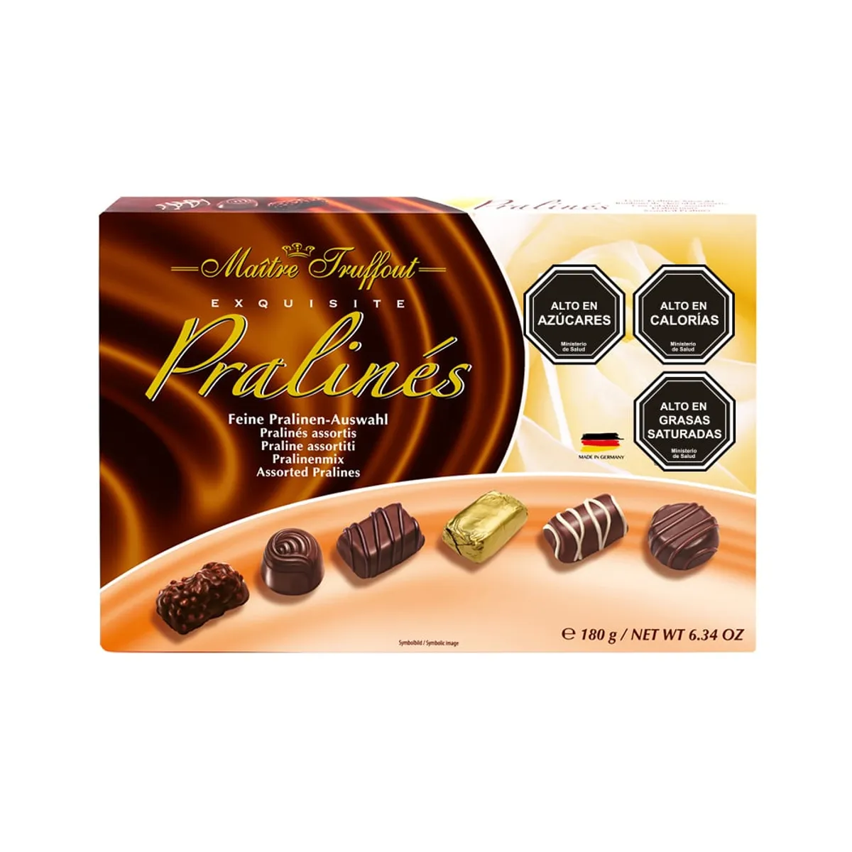 MAITRE TRUFFOUT - Pack 5 Chocolate Bombón Pralines Maitre Truffout surtidos