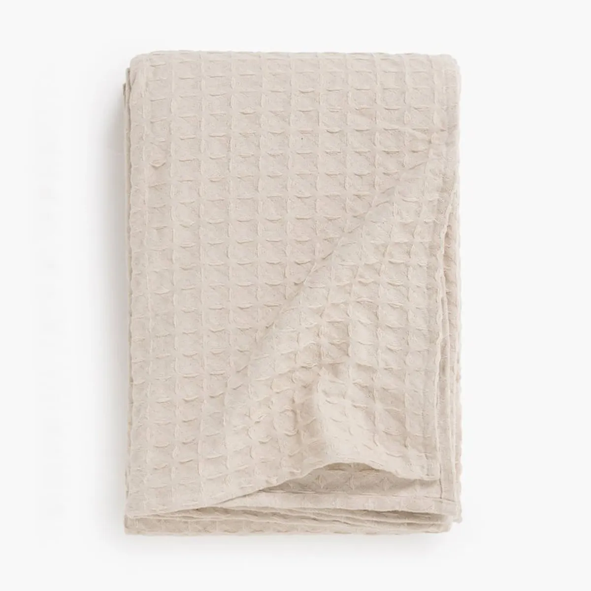 CALMA HOUSE - Cubrecama Panal 180x260 Crudo (cama 1 o 1 1/2 plazas) Calma House