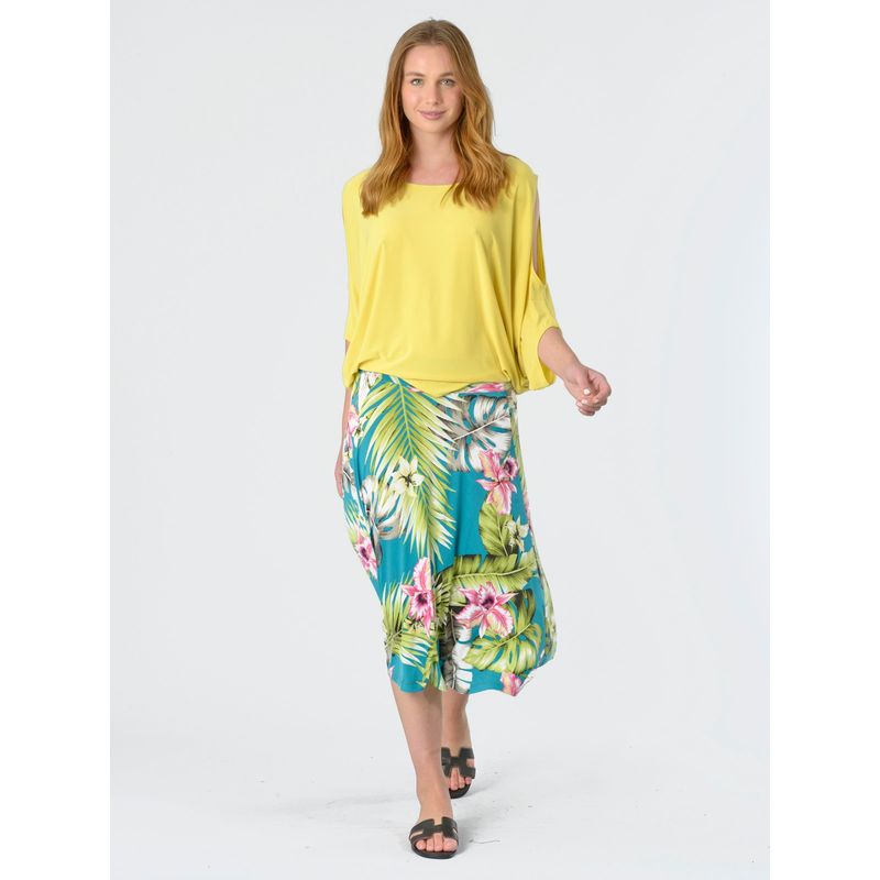 BOUS - Falda Estampada Verde BOUS