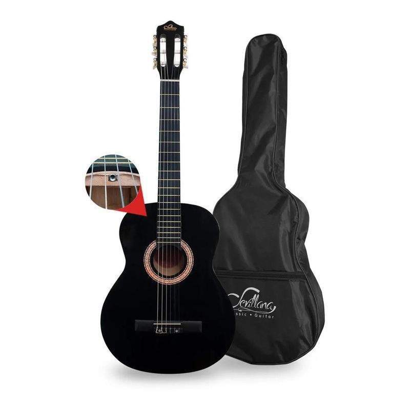 SEVILLANA - Guitarra Clasica Sevillana 39 Alma Black