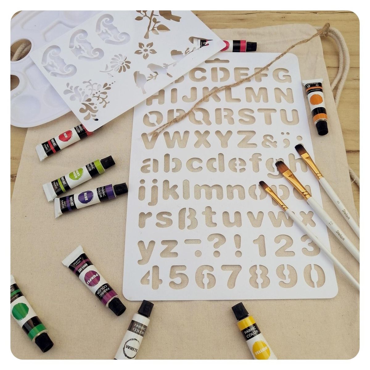 CELEBRA IDEAS - Set de Arte de Pintura en Tela Kit de Arte 23 Piezas