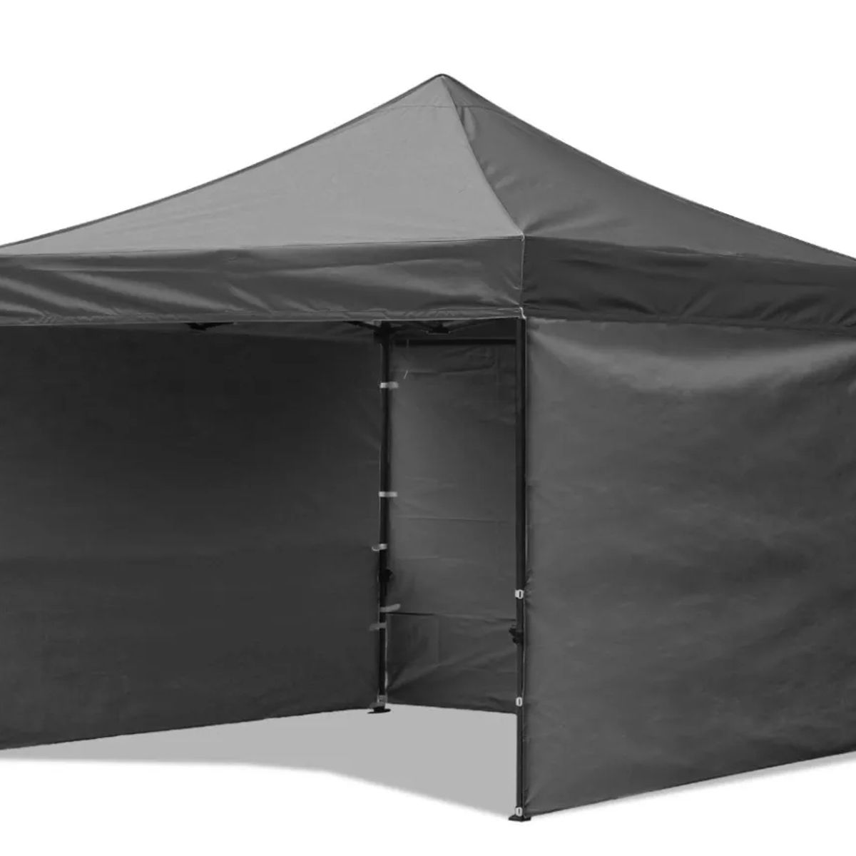 GENERICO - Lona Paredes Laterales Para Toldo Plegable 2x2 MTS Negro Impermeable