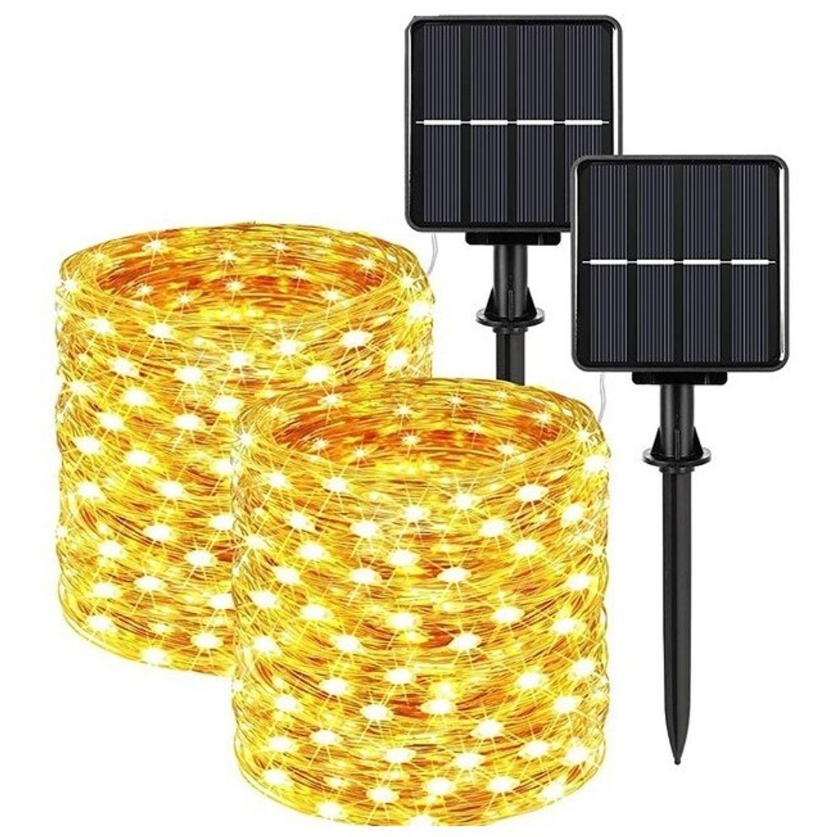 GENERICO - Pack X2 Guirnalda 200 Led Alambre Hada Boda 20mts