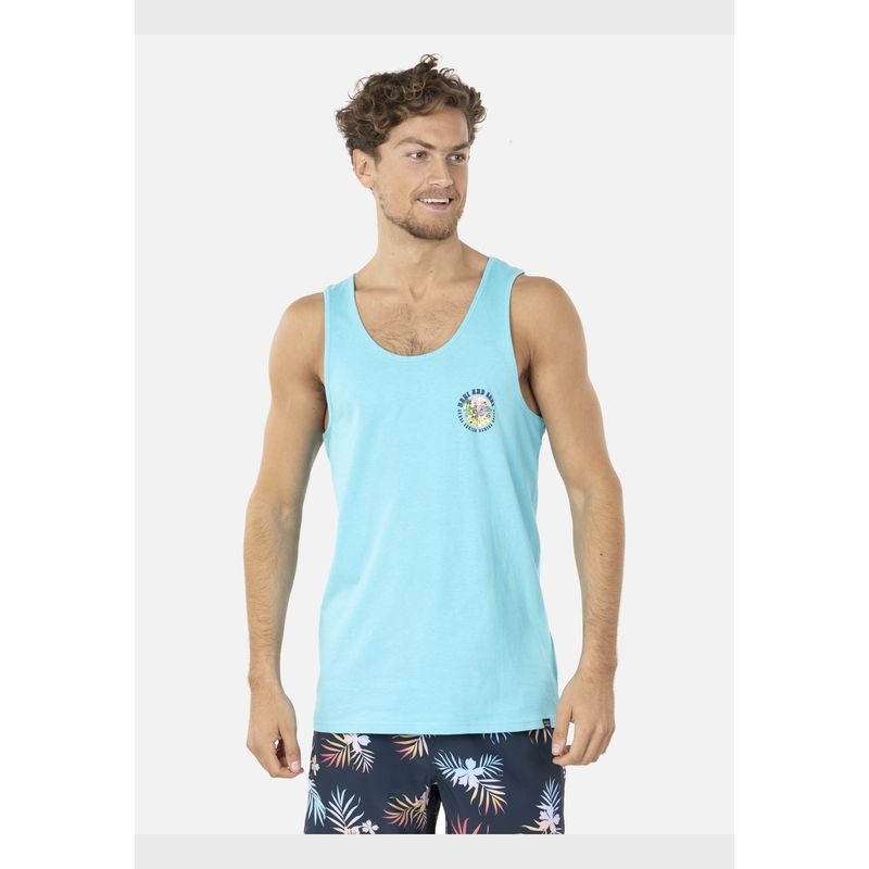 MAUI AND SONS - Polera SM FLAMINGO /SKULL Hombre Celeste Maui and Sons MAUI AND SONS
