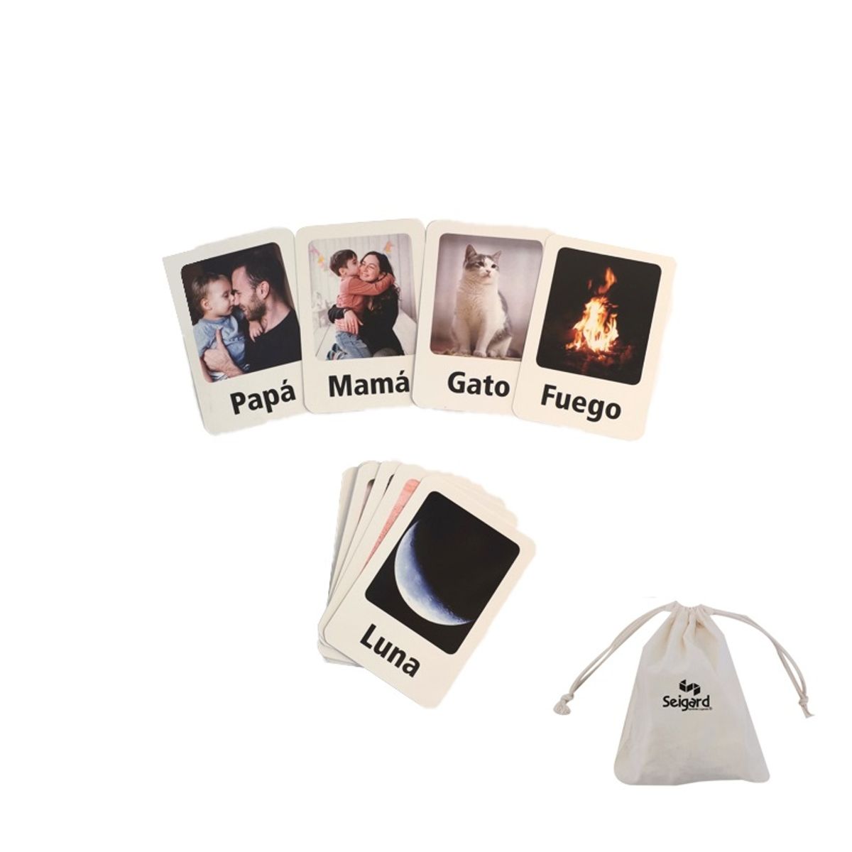 SEIGARD - Flash Cards Lenguaje SEG907 Color Variado