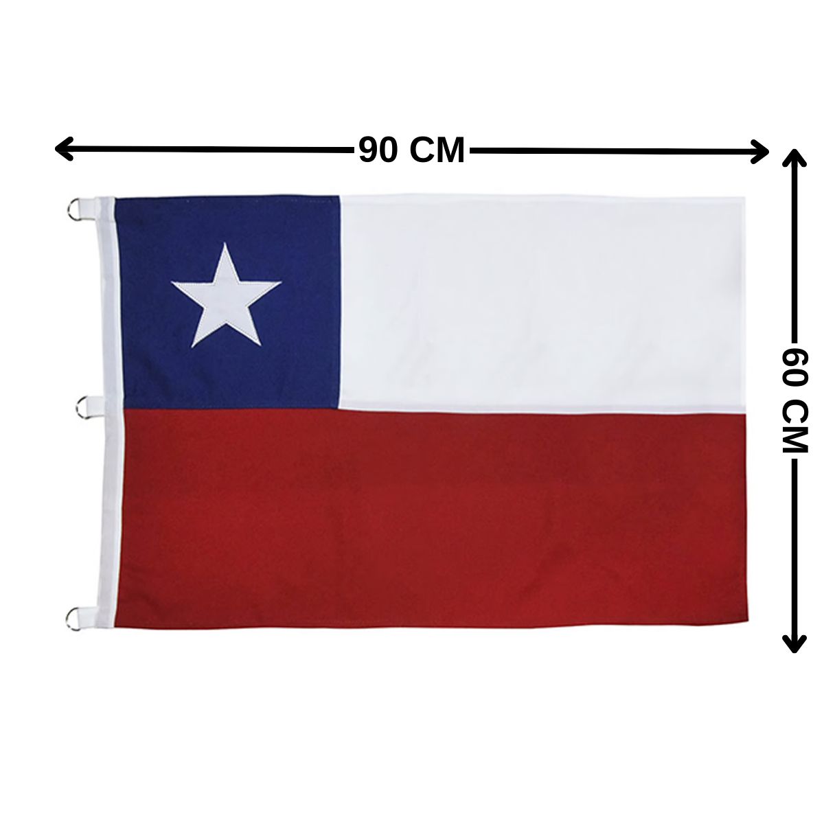 DORAL - BANDERA CHILENA 60X90CM DORAL-MIMBRAL