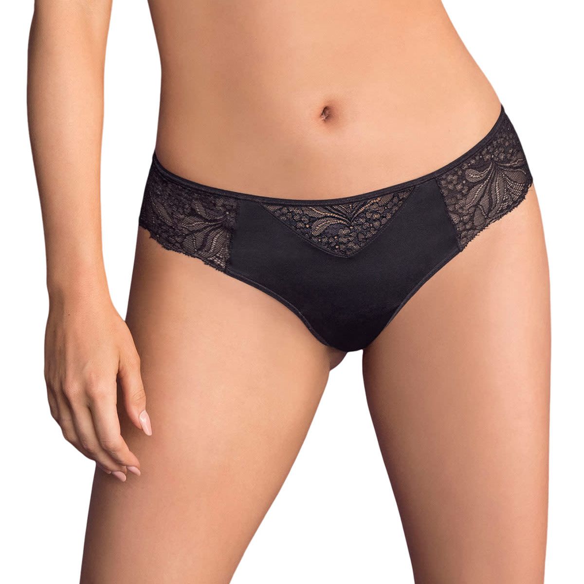 LEONISA - Panties 012985 Brasilero Negro