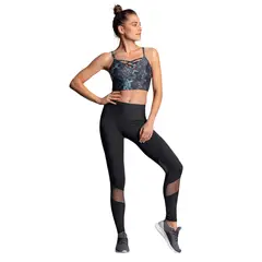 LEONISA - Ropa Deportiva 195509 Legging deportivo Negro