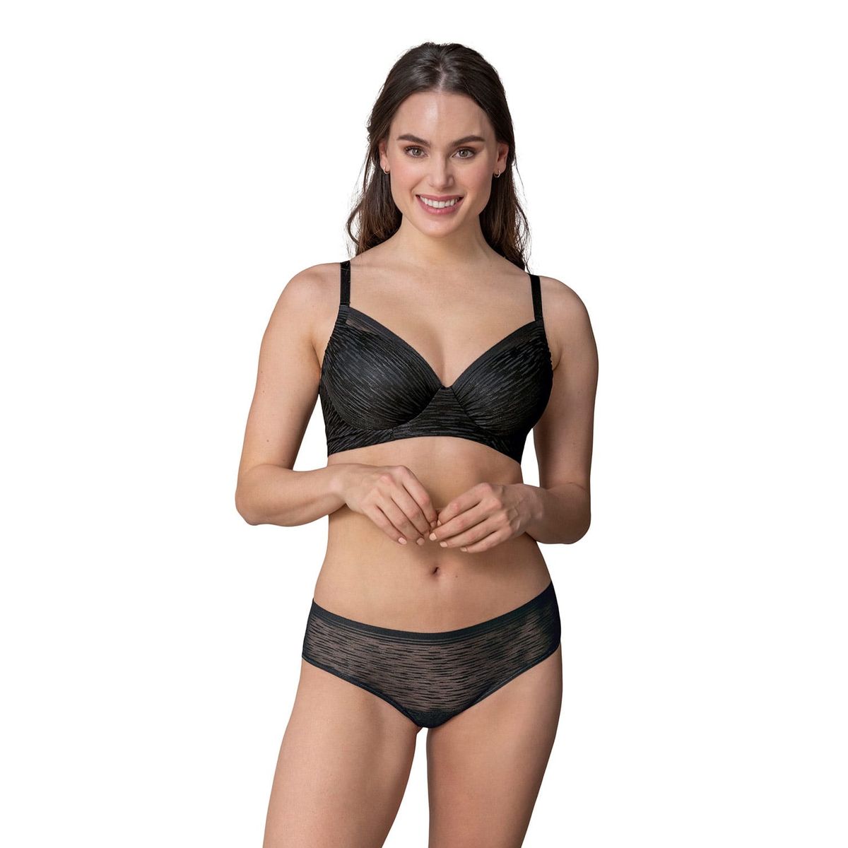 LEONISA - Sostén con cubrimiento total del busto Comfort Fit 091026 Negro