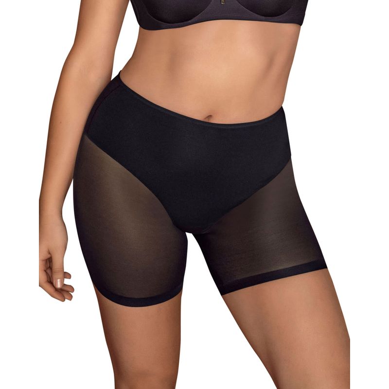 LEONISA - Calzón faja invisible de control efecto colaless 012769 Negro