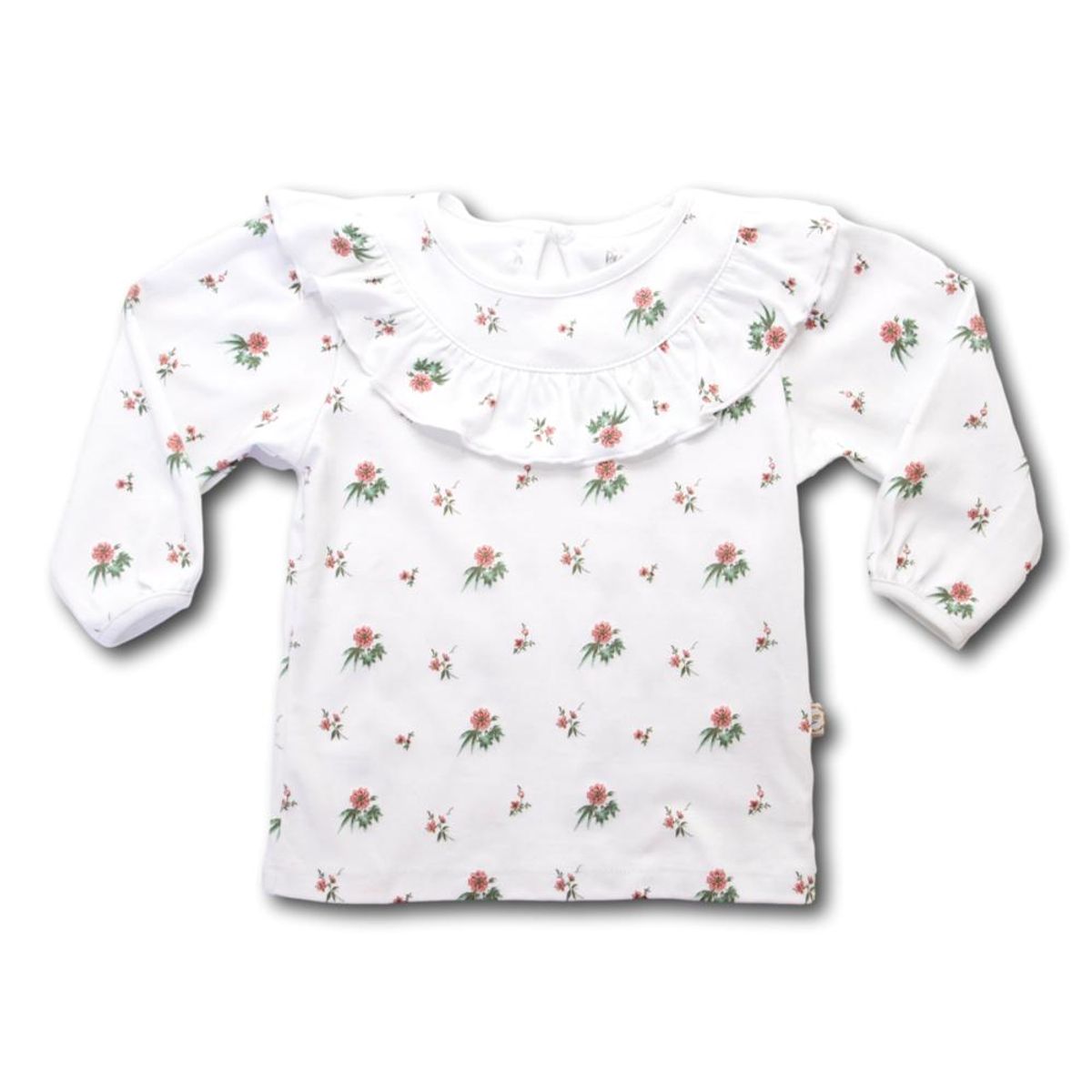 PEQUEÑA GRACIA - Polera Amalia Flor 100 Algodón Pima