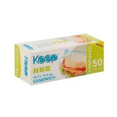 KEEP - BOLSA HERMETICAS DE SANDWICH 50 UNIDADES KEEP.
