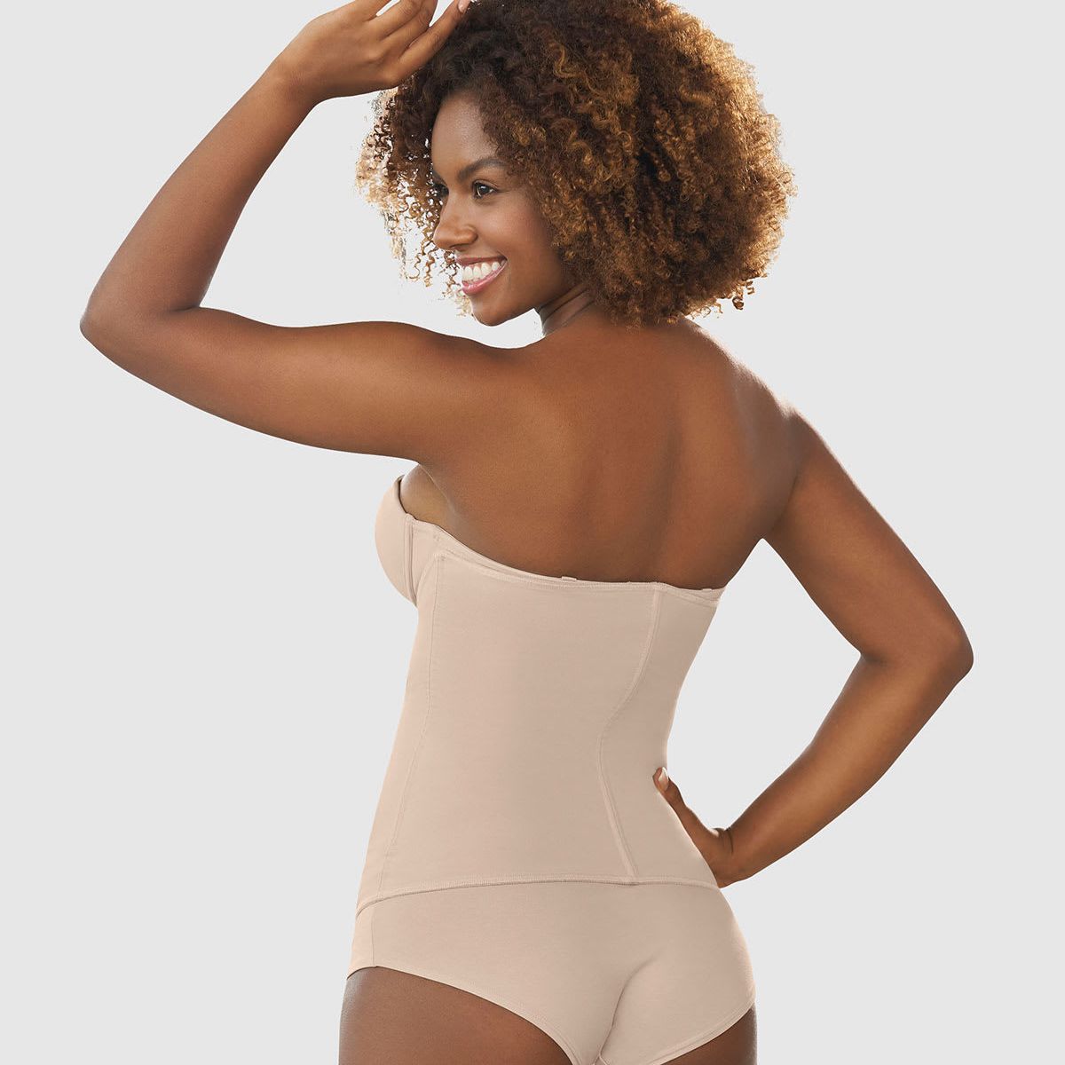 LEONISA - Fajas 018624 Cinturilla Control Extra Fuerte Café