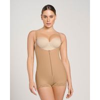Faja estilo body de control fuerte que realza los glúteos 018678N Café Medio
