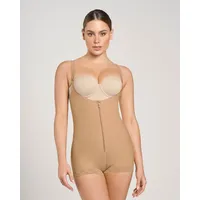 Faja estilo body de control fuerte que realza los glúteos 018678N Café Medio