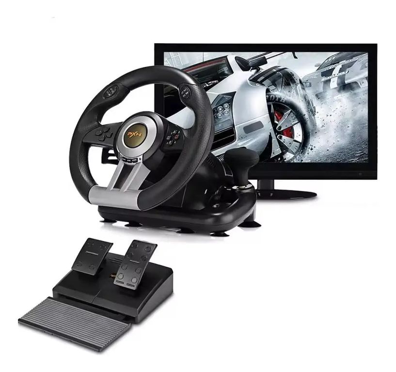 GENERICO Timon volante de carreras pxn v3 pro con pedales simulador de conduccion juegos pc y FIGOIMPORT