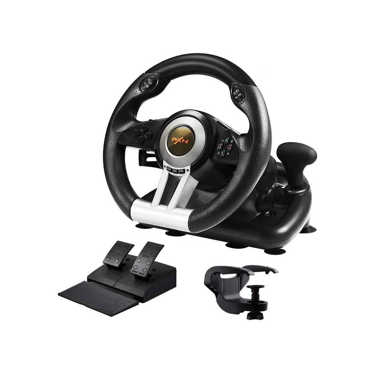 GENERICO - Timon Volante  PXN V3 PRO con Pedales PC PS34 Xbox OneSeries X