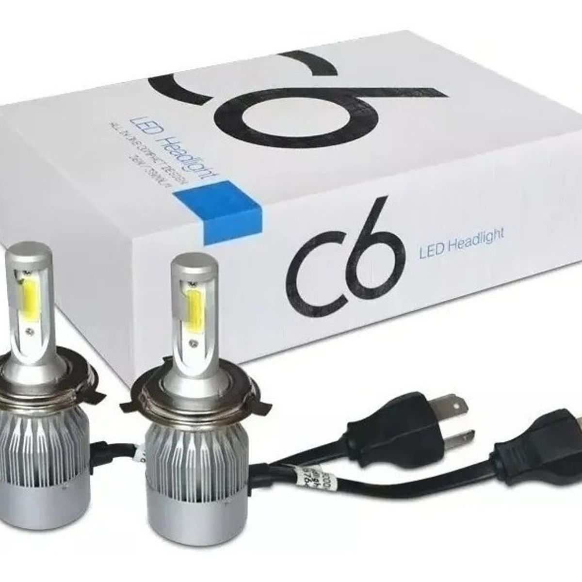 GENERICO - Kit Luces Led Para Auto H4 C6 Look Con Ventilador