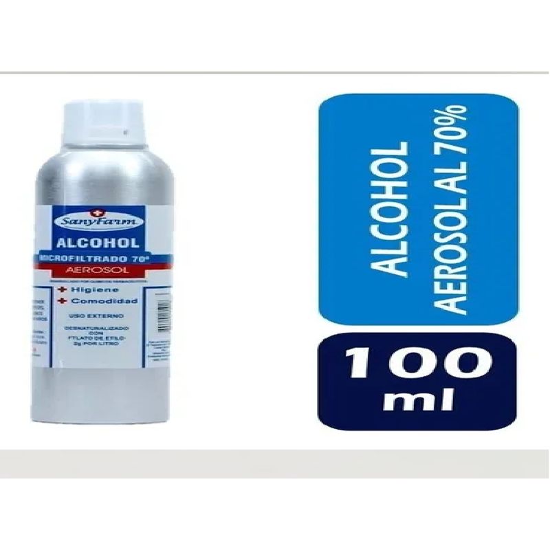 GENERICO - ALCOHOL Aerosol Microfiltrado 70°.   100 ml