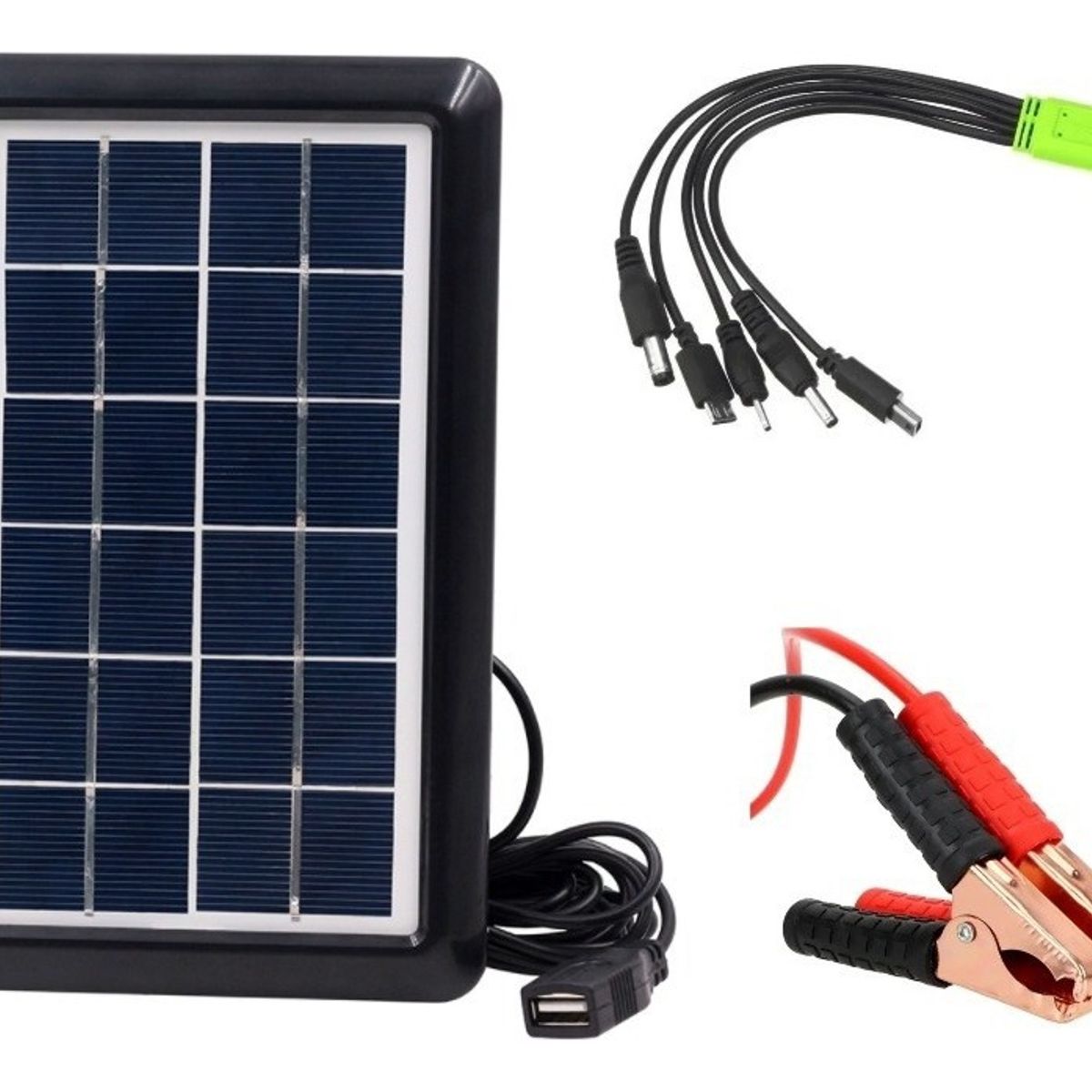 GENERICO - Cargador Panel Solar 15w 16v Celular Auto Moto