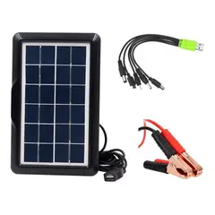 GENERICO - Cargador Panel Solar 15w 16v Celular Auto Moto