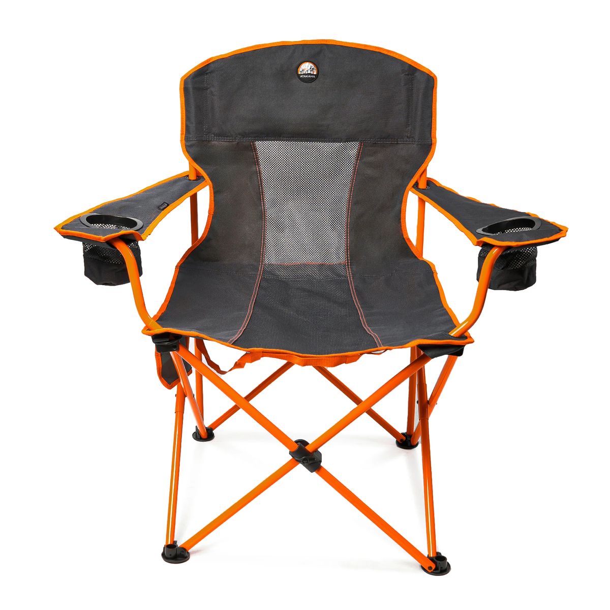 ATAKAMA OUTDOOR - Silla plegable Camping Llaima XL GrisNaranjo Atakama Outdoor