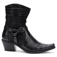 THUNDER BLUE - Bota Mujer Negro Zucca