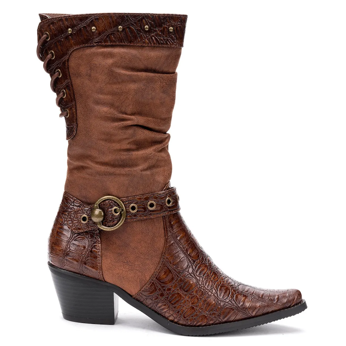 THUNDER BLUE - Bota Mujer Café Ellen Thunder Blue