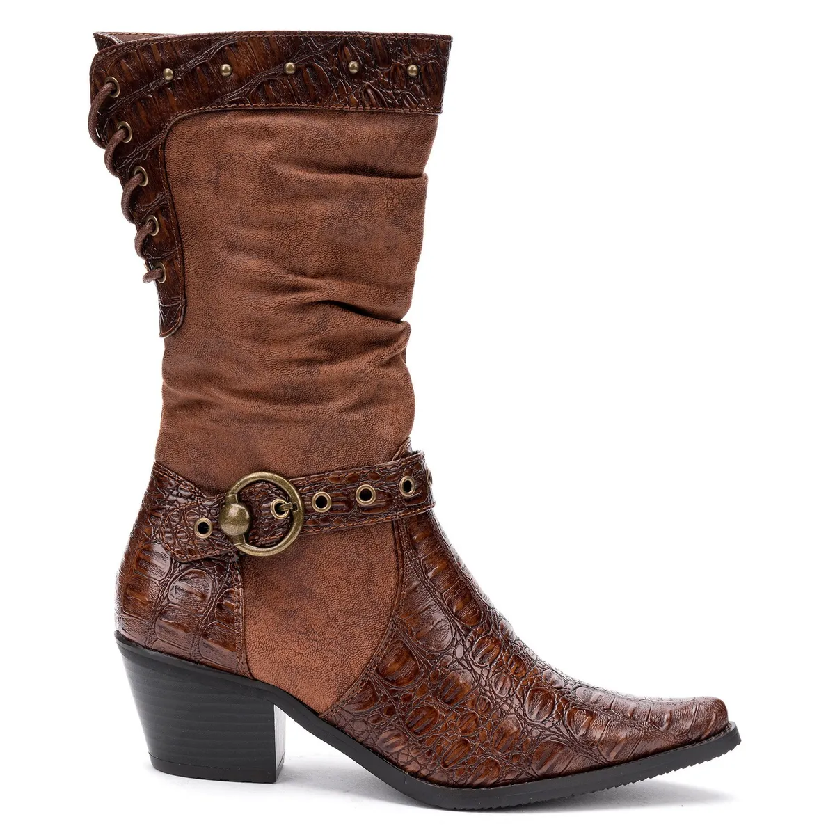 THUNDER BLUE - Bota Mujer Café Ellen Thunder Blue