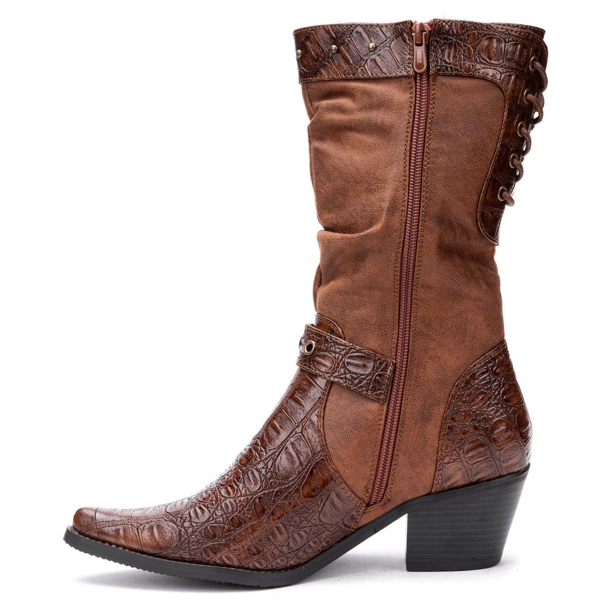 THUNDER BLUE - Bota Mujer Café Ellen Thunder Blue