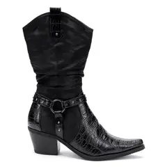 THUNDER BLUE - Bota Mujer Negro Maritt