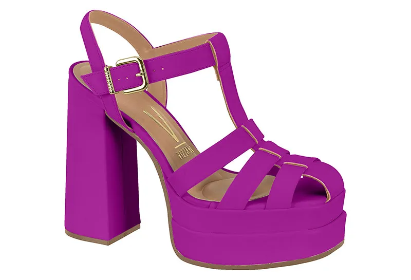 Sandalia Plataforma Fucsia