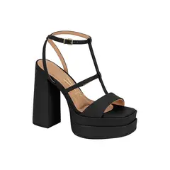 VIZZANO - Sandalia Taco Cuadrado Negro