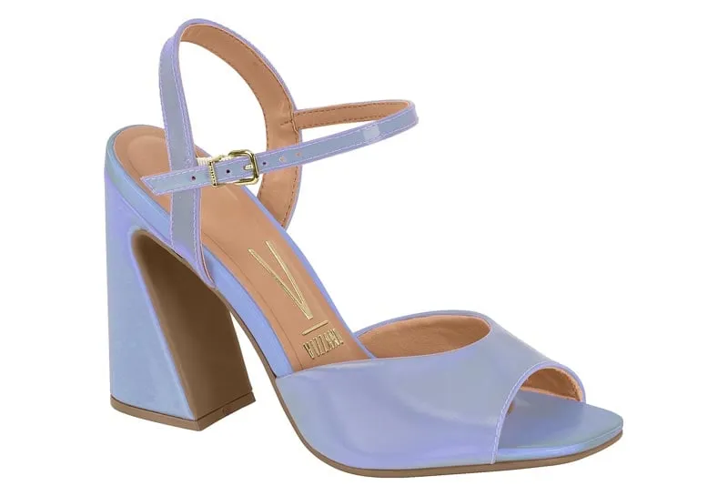 Sandalia Taco Cuadrado Azul