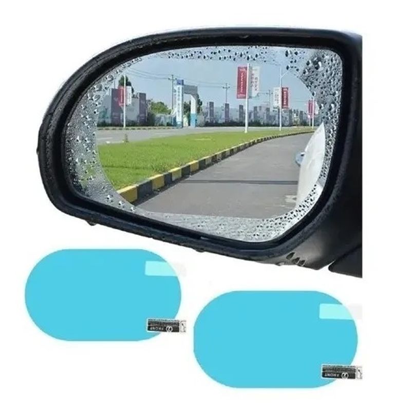 GENERICO - 2 Lamina Antiempañante Anti Agua Laminas Espejo Retrovisor