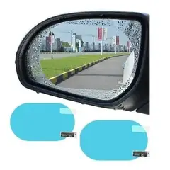 GENERICO - 2 Lamina Antiempañante Anti Agua Laminas Espejo Retrovisor