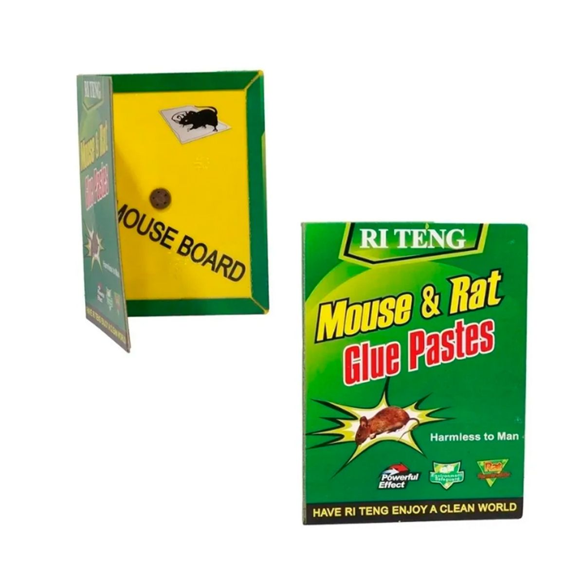 GENERICO - Pack De 10 Laminas Trampa Atrapa Ratones Adhesiva Ratón