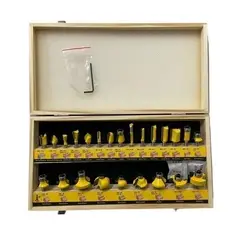 GENERICO - Set Fresa Madera Tupi Fresadora Tupi Cuchillo Tupi 24 Piezas