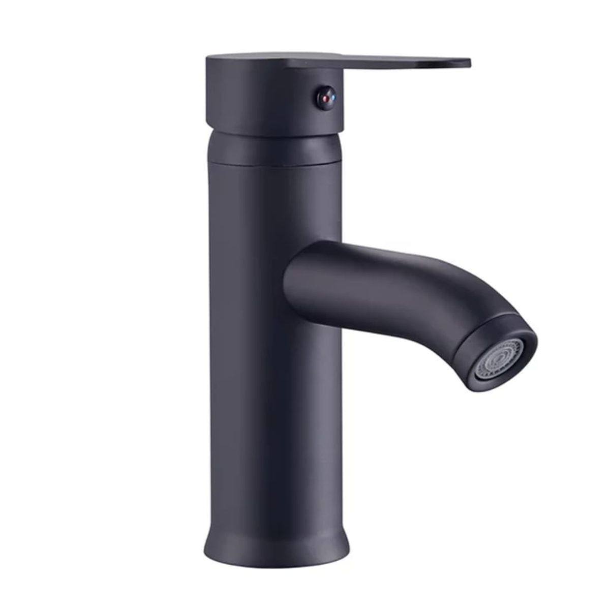 GENERICO - Llave monomando para lavamanos negro mate