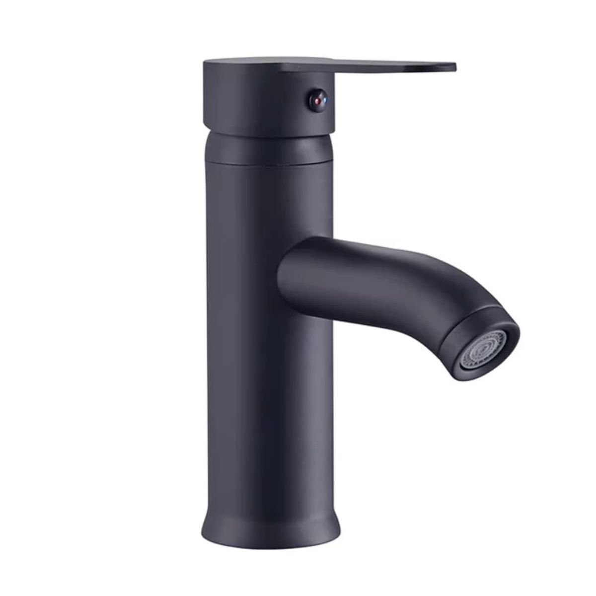 GENERICO - Llave monomando para lavamanos negro mate