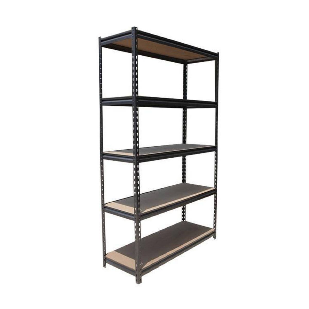 GENERICO - Estante Metálico Negro 5 Niveles 180x120x45 cm